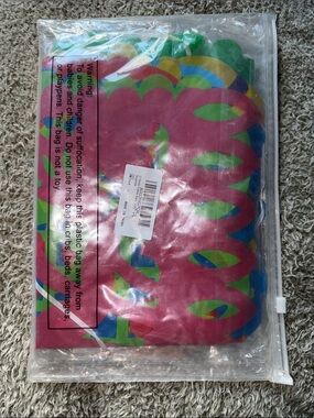 Colorful Scalloped Party Banner - Pink, Green, Blue, Yellow